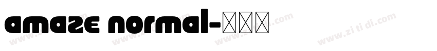 amaze normal字体转换